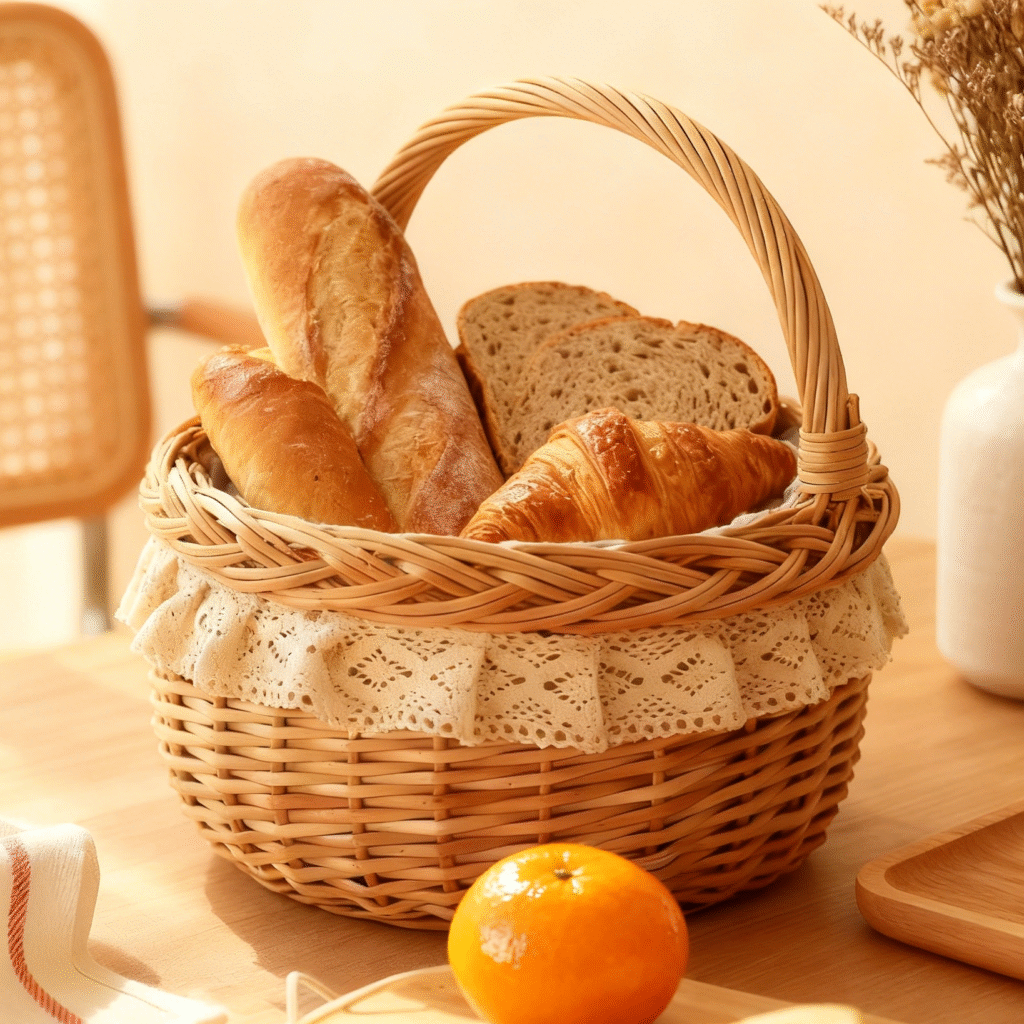 rattan outdoor picnic basket