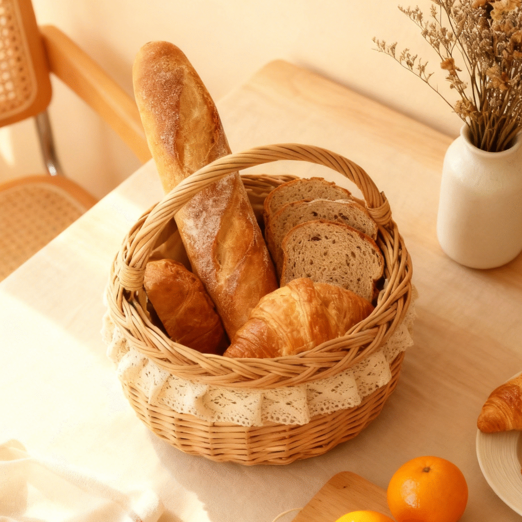 bamboo woven storage basket