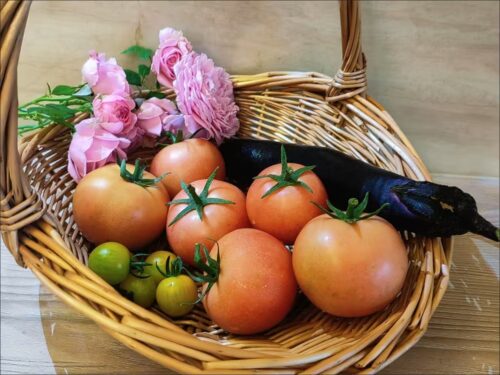 High end handmade willow woven countryside style hand-held fruit basket, fashionable and creative multifunctional shopping rattan gift basket photo review